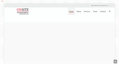 Desktop Screenshot of onsite-engineering.com